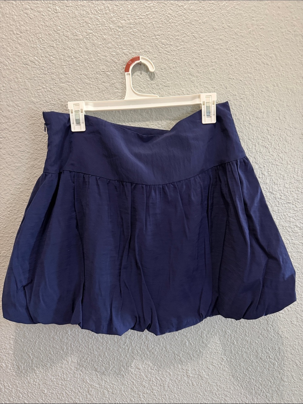 A New Day Navy Bubble Mini Skirt size 10 - Picture 3 of 6